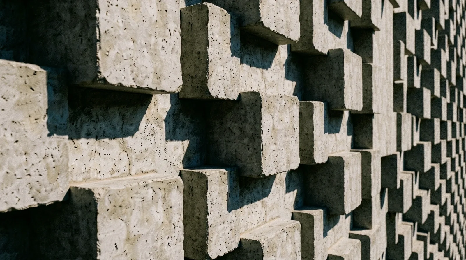 Architectural modularity representing AI structural logic